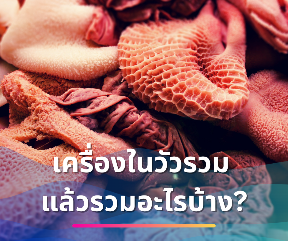 เครื่องในวัวรวม แล้วรวมอะไรบ้าง?